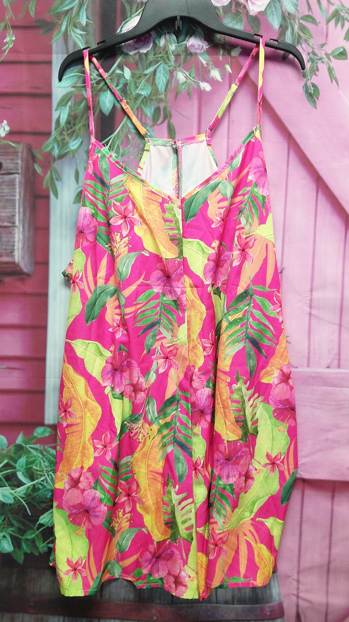 (P) Shein pink floral 3XL romper 10/8/26