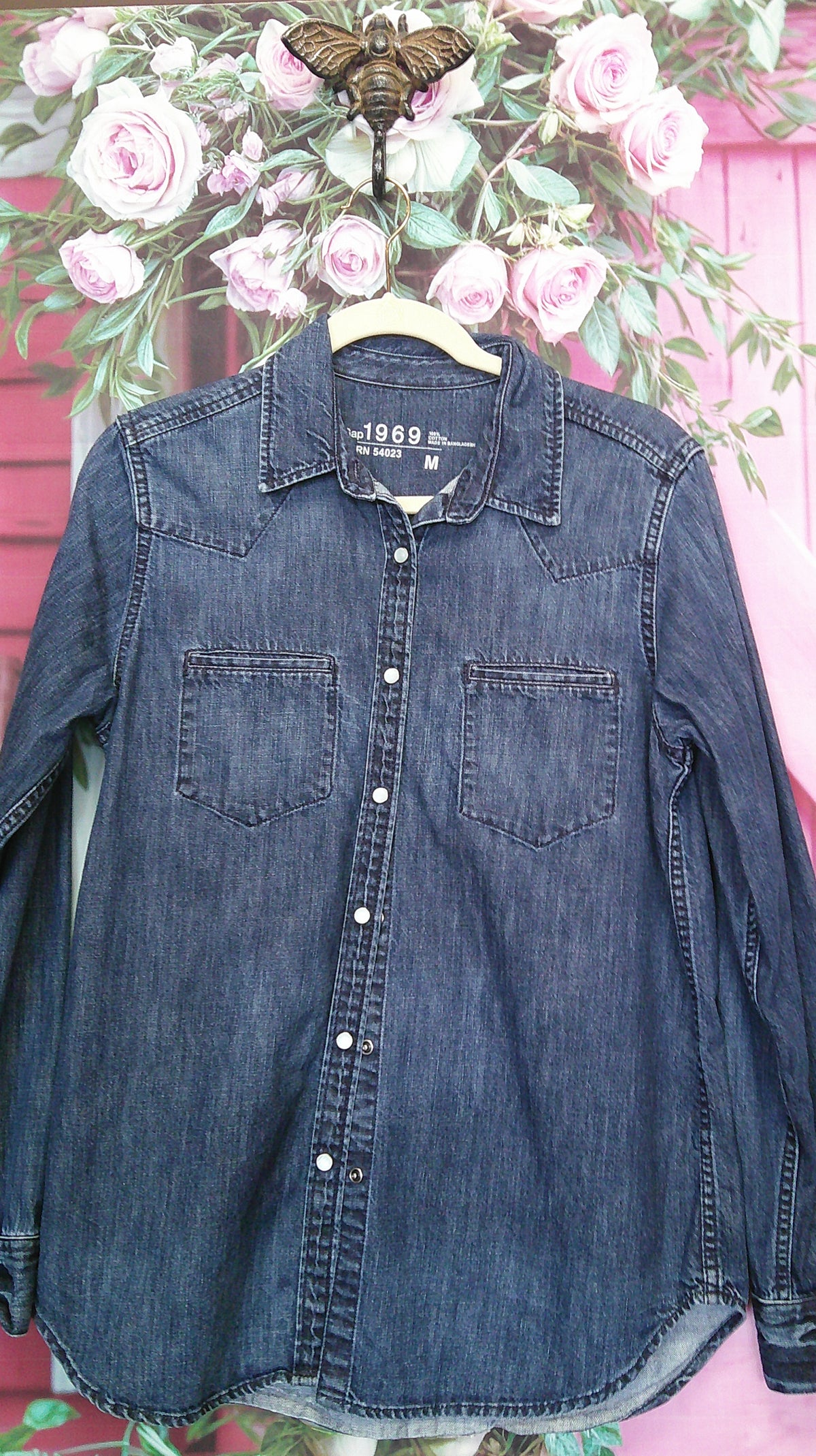 (P) GAP 1969 Denim Shirt M 10/8/26