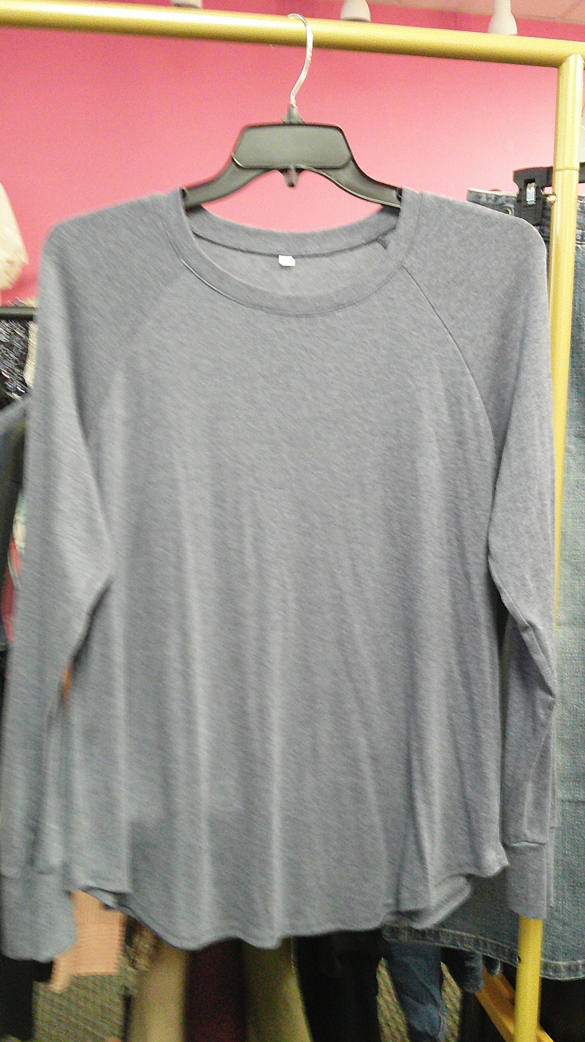 (D) Grey Long sleeve XL shirt 10/8/26