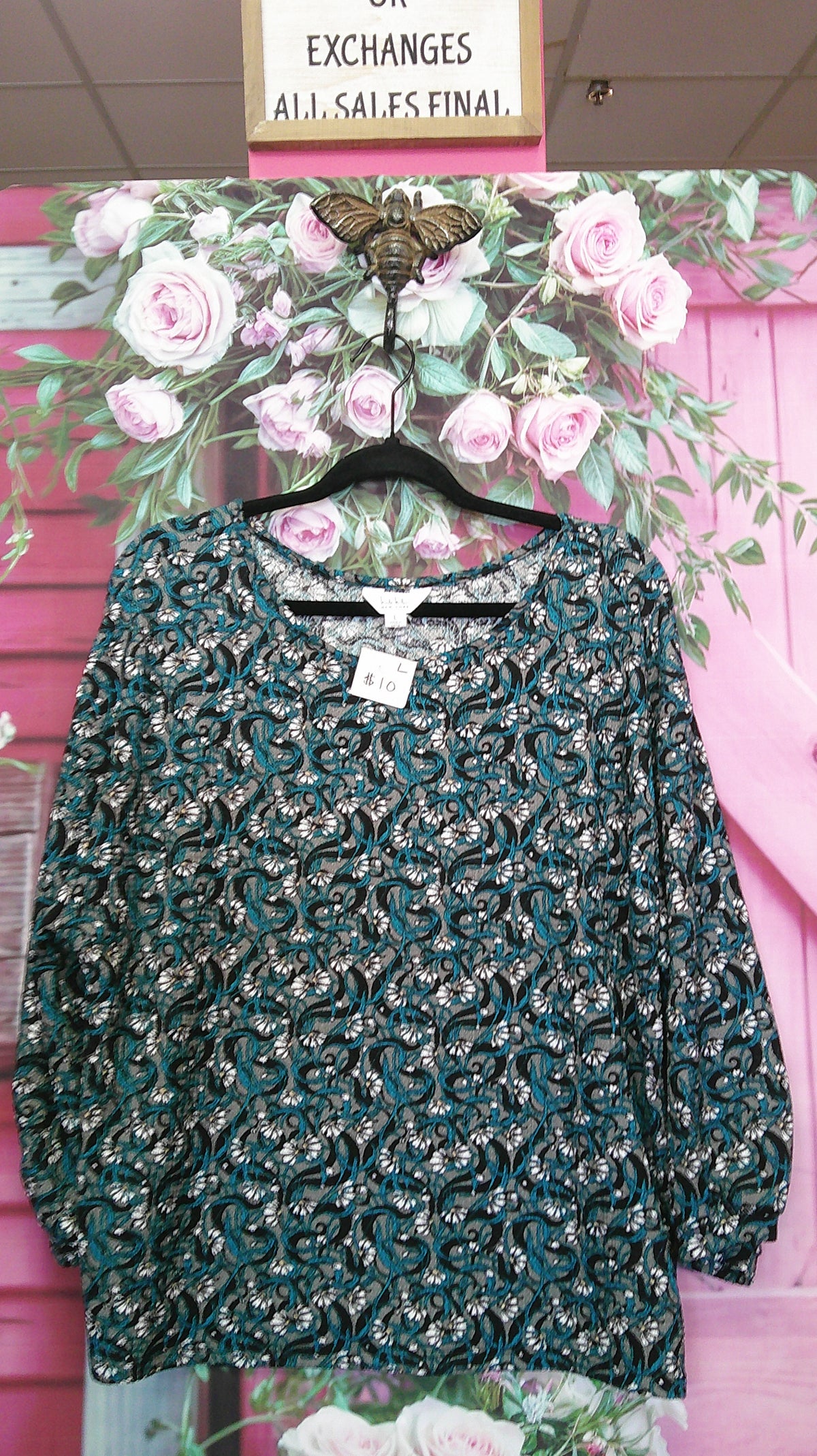 (D) Nicole Miller Blouse L 9/18/26