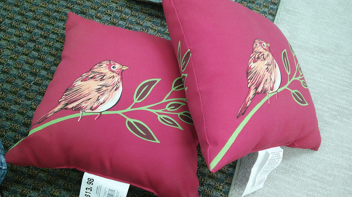 (D) Red Sparrow Pillow Set 10/23/26