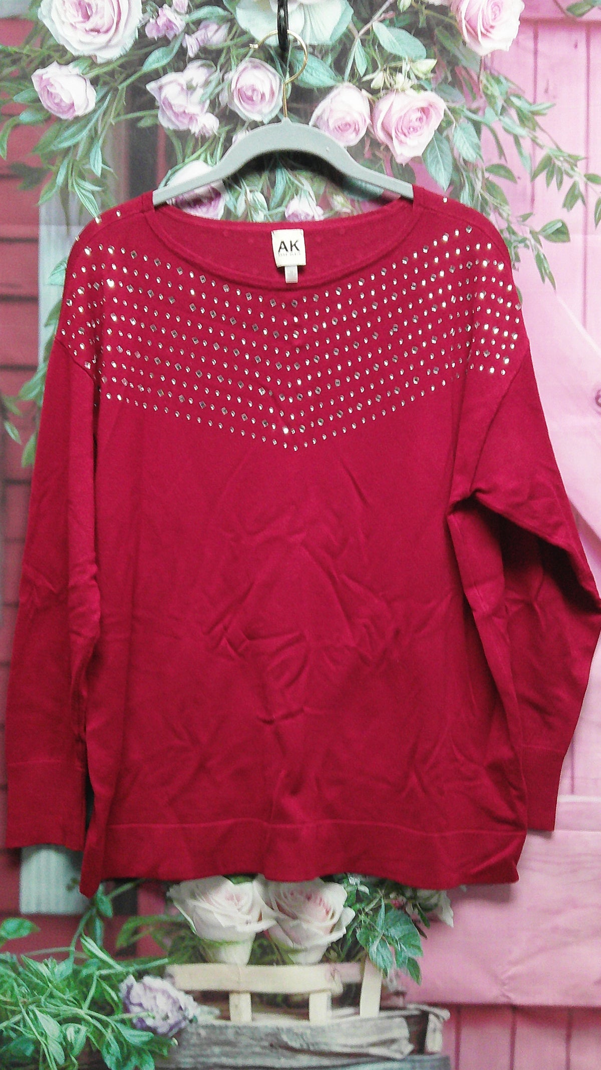 (D) Anne Klein Red M shirt 10/8/26