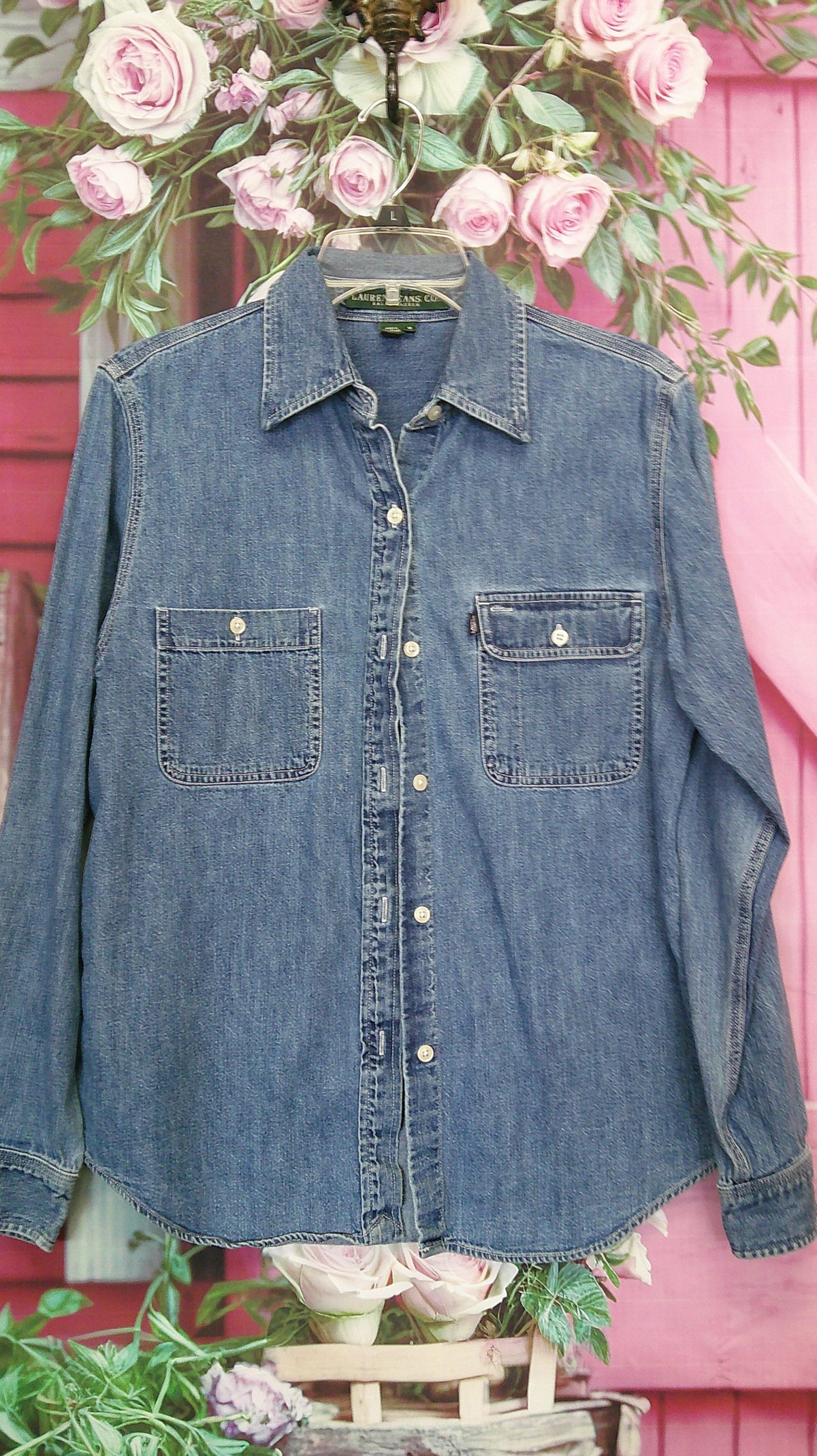 (P) Ralph Lauren Denim M shirt 10/8/26