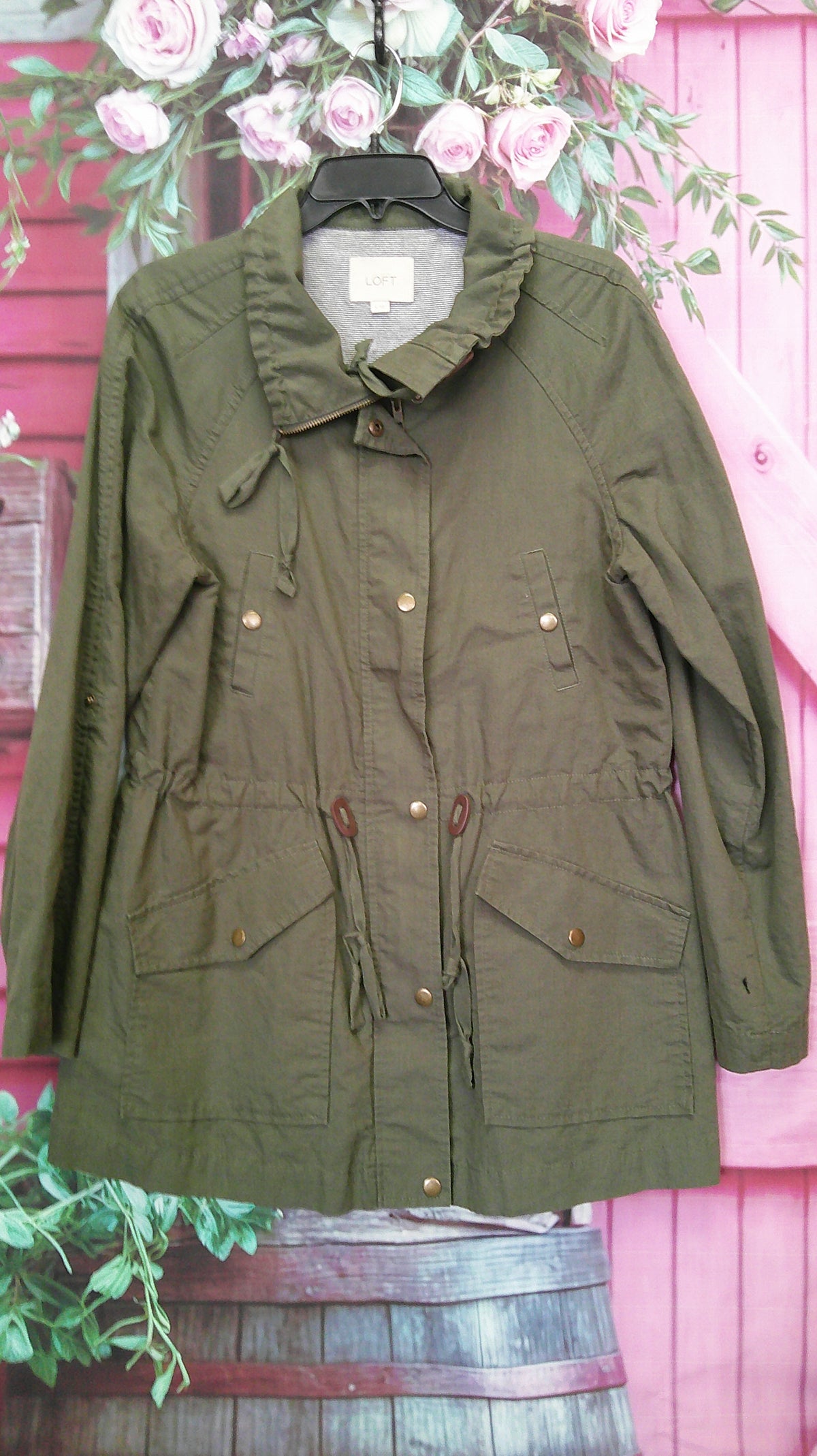 (P) Loft M green utility Jacket 10/8/26