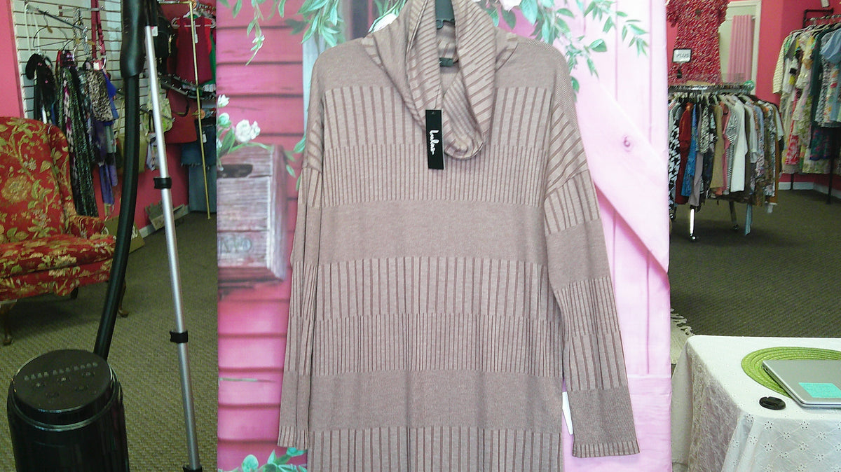 (D) Lulus Camel Sweater Dress M 10/14/26