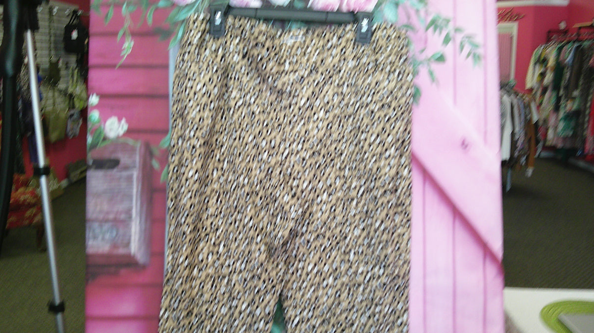 (D) Kim Rogers Animal Print Pant 18S 10/14/26
