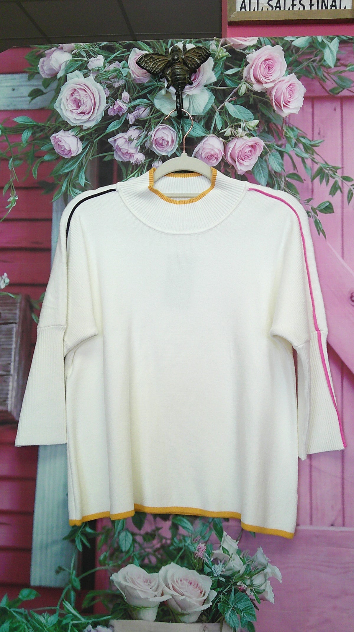 (D) Crown & Ivy PS color striped sweater 10/15/26