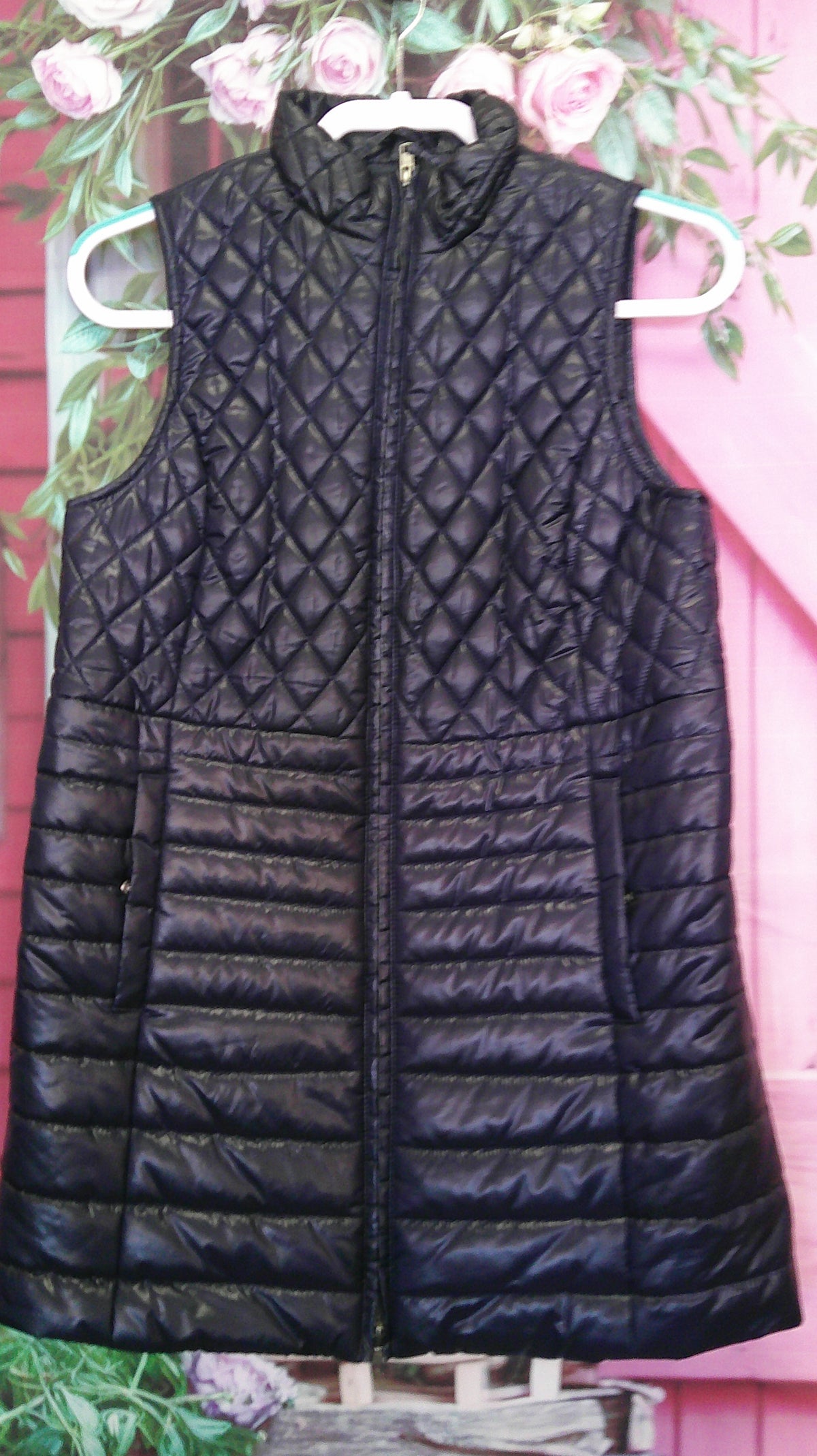 (D) Talbots PS black puffer vest 10/15/26