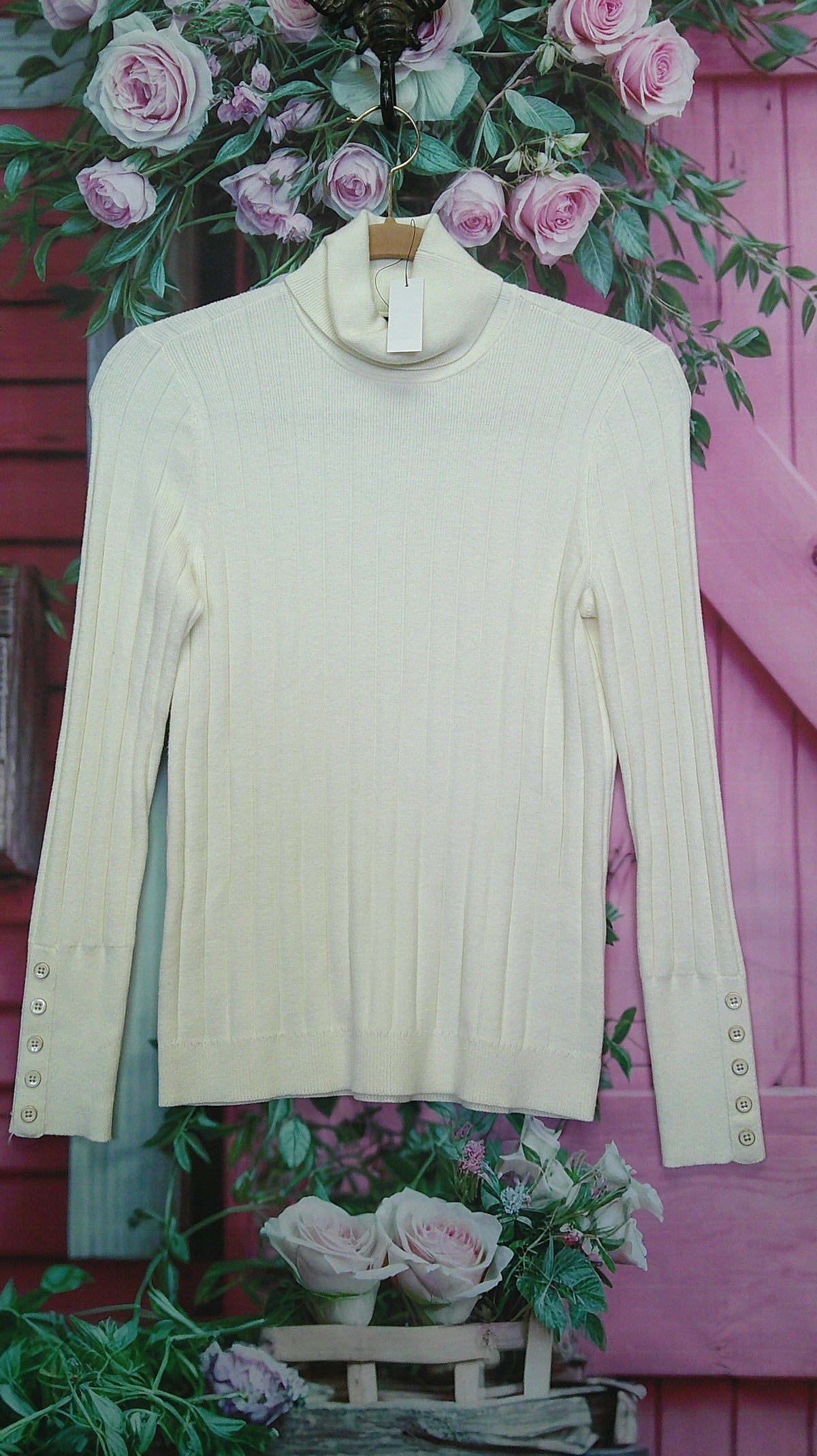 (D)NWT Talbots button turtleneck PS sweater 10/15/26