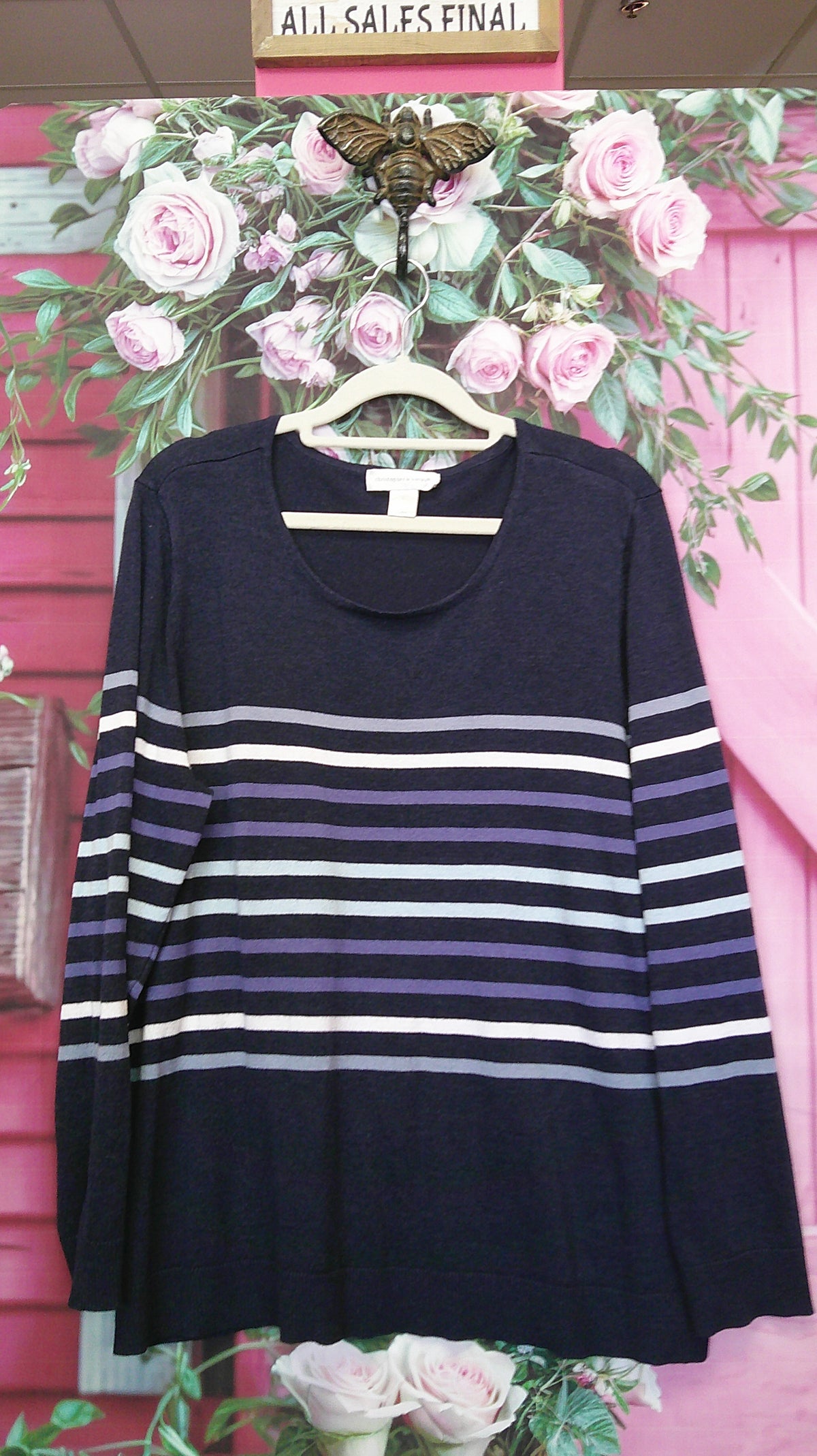 (P) Christopher Banks Navy Sweater L 9/18/26