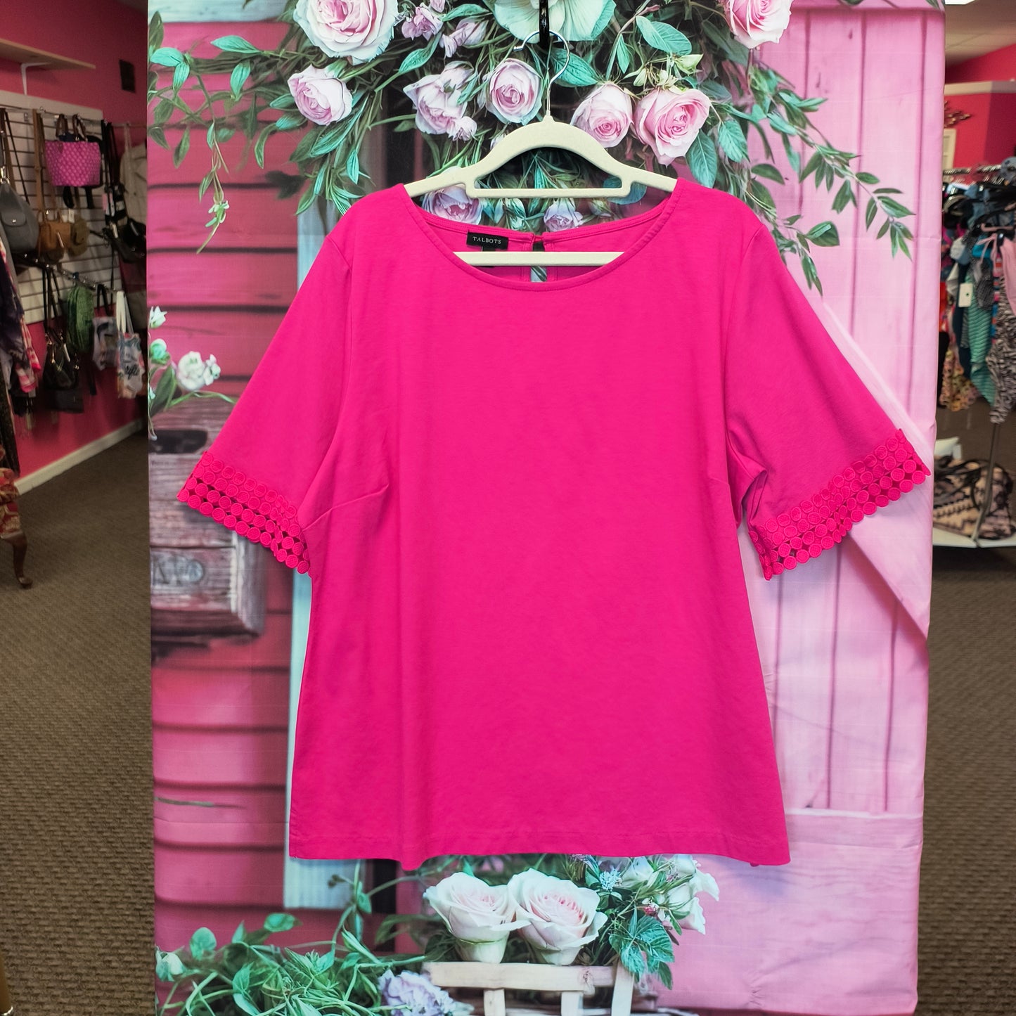 Talbots pink top XL 8/6/26