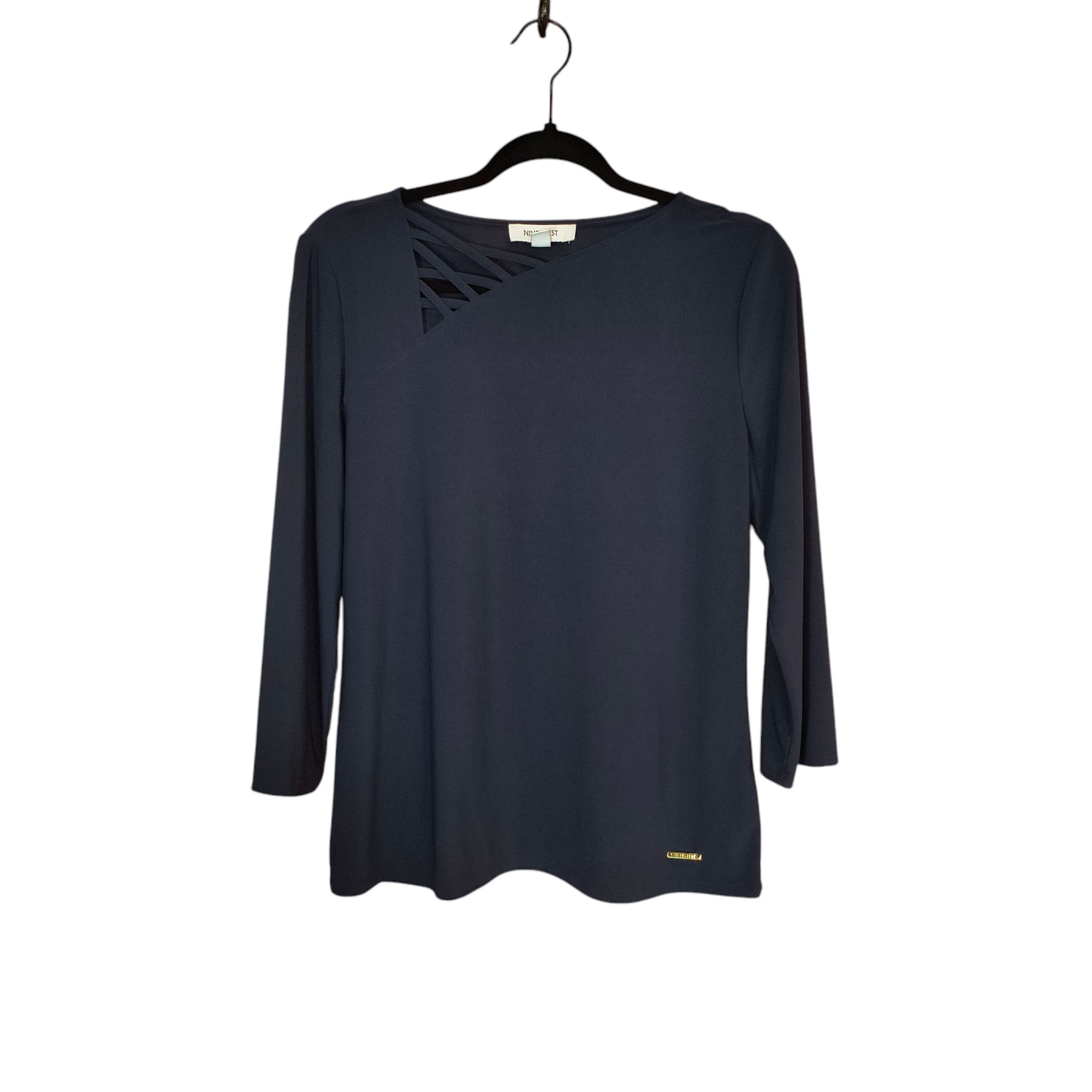 Nine West blue blouse medium