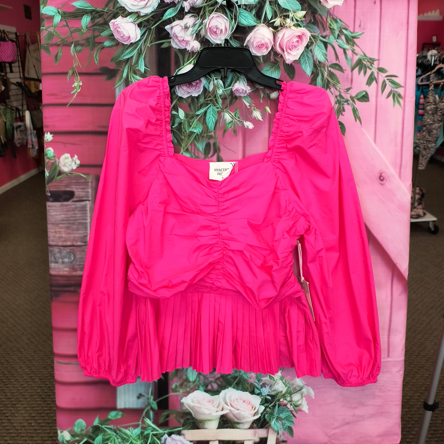 Hyacinth House pink Top L 8/7/26