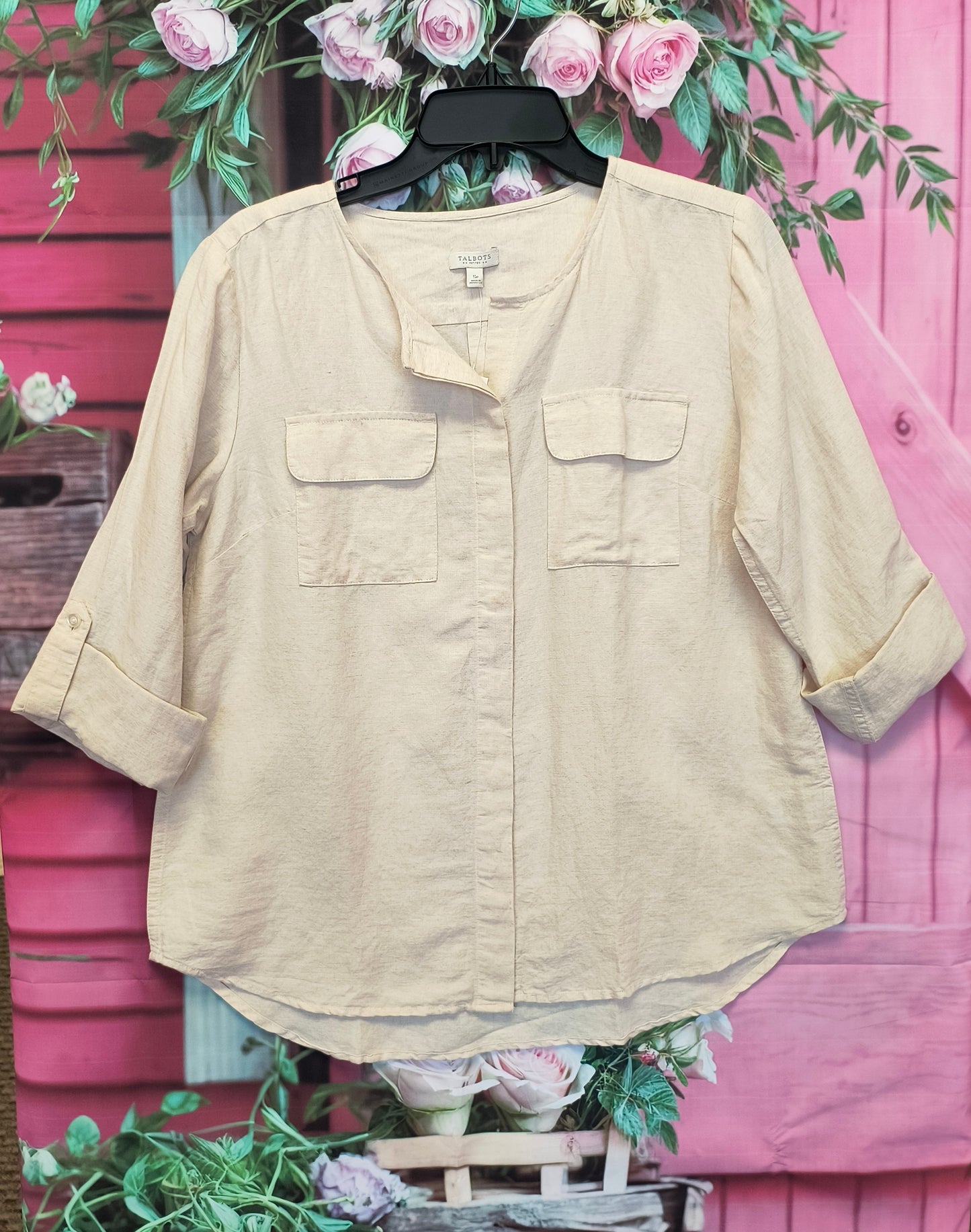 Talbots button top SP 7/3/26