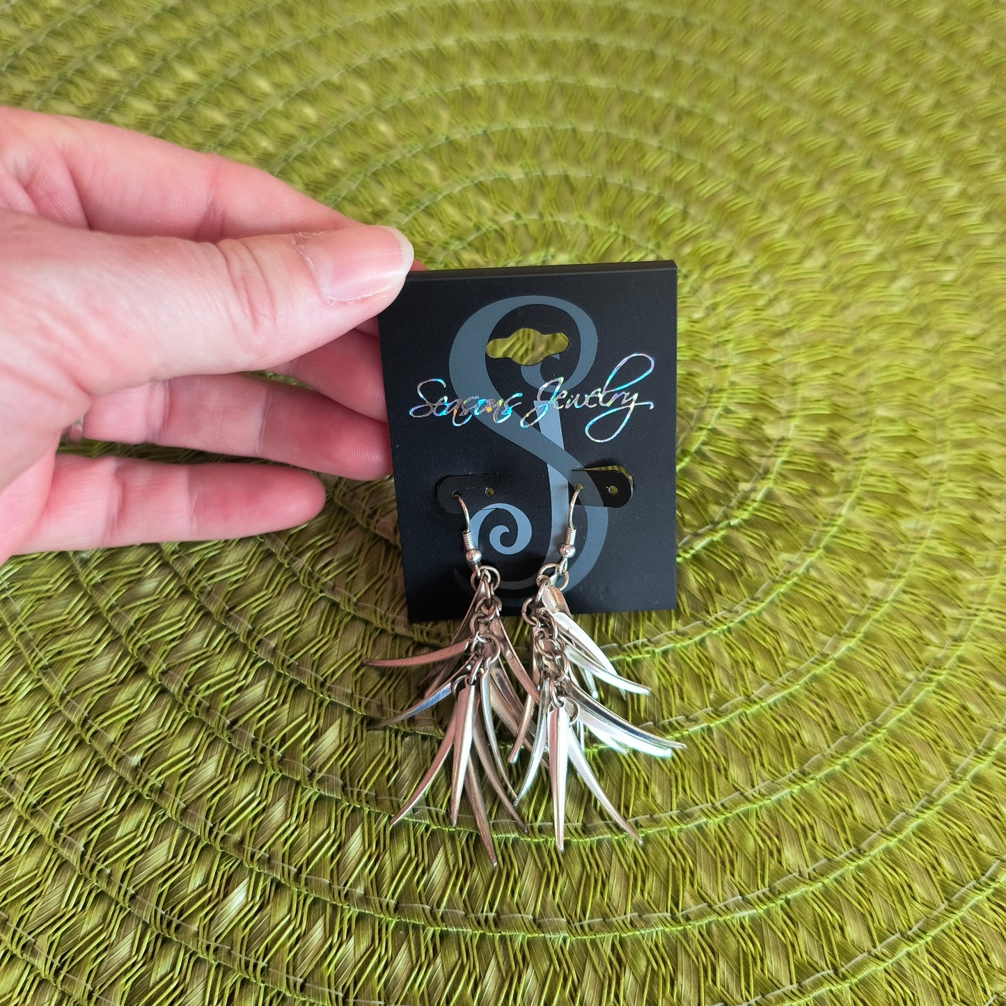 Silver earrings 6/19/26