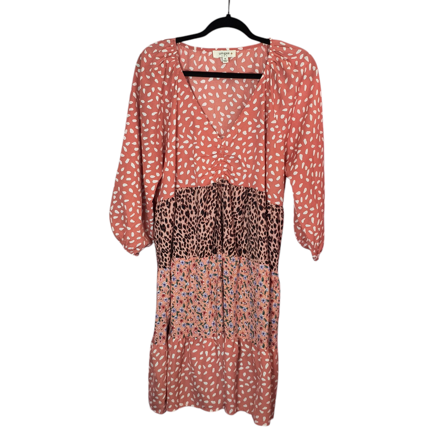 Umgee multi print dress XL