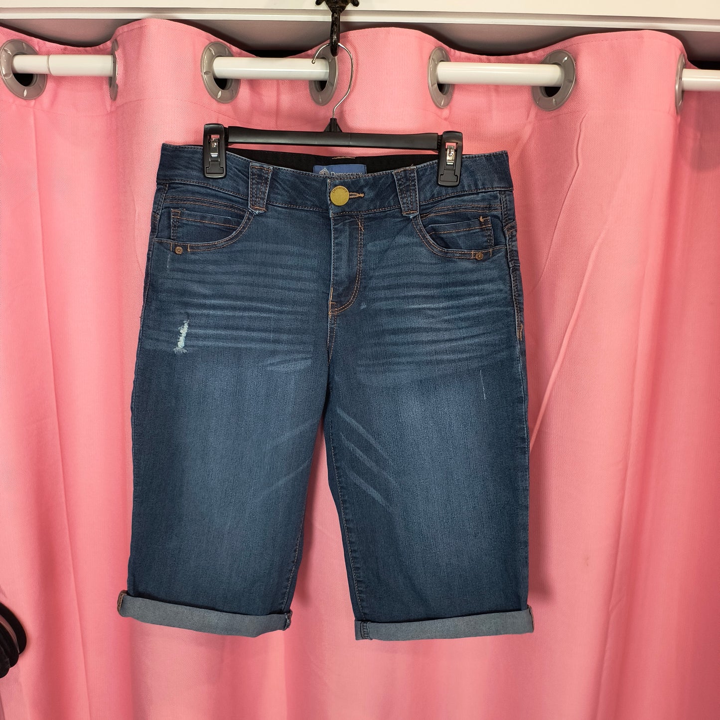 Democracy Ab Solution Bermuda Denim Short - Sz 10