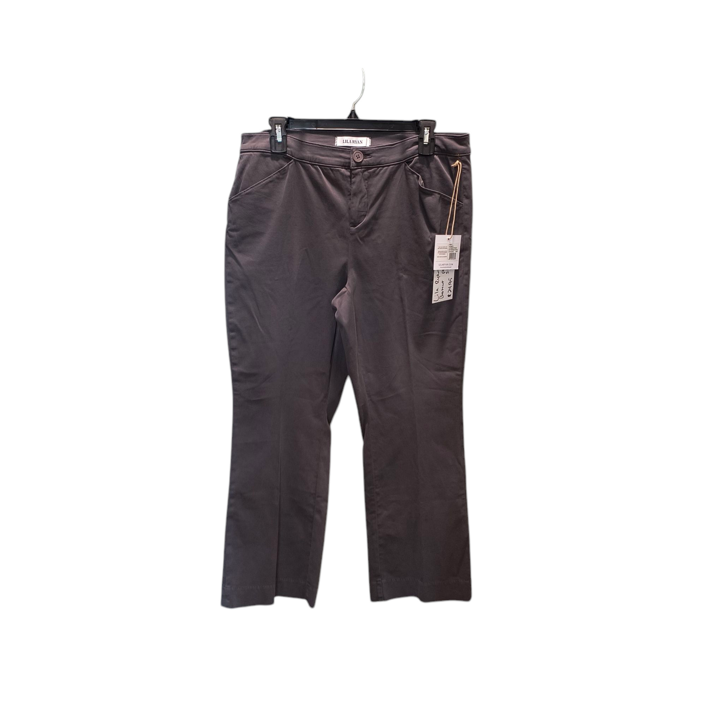 Lila Ryan Bootcut pants charcoal grey size 14P