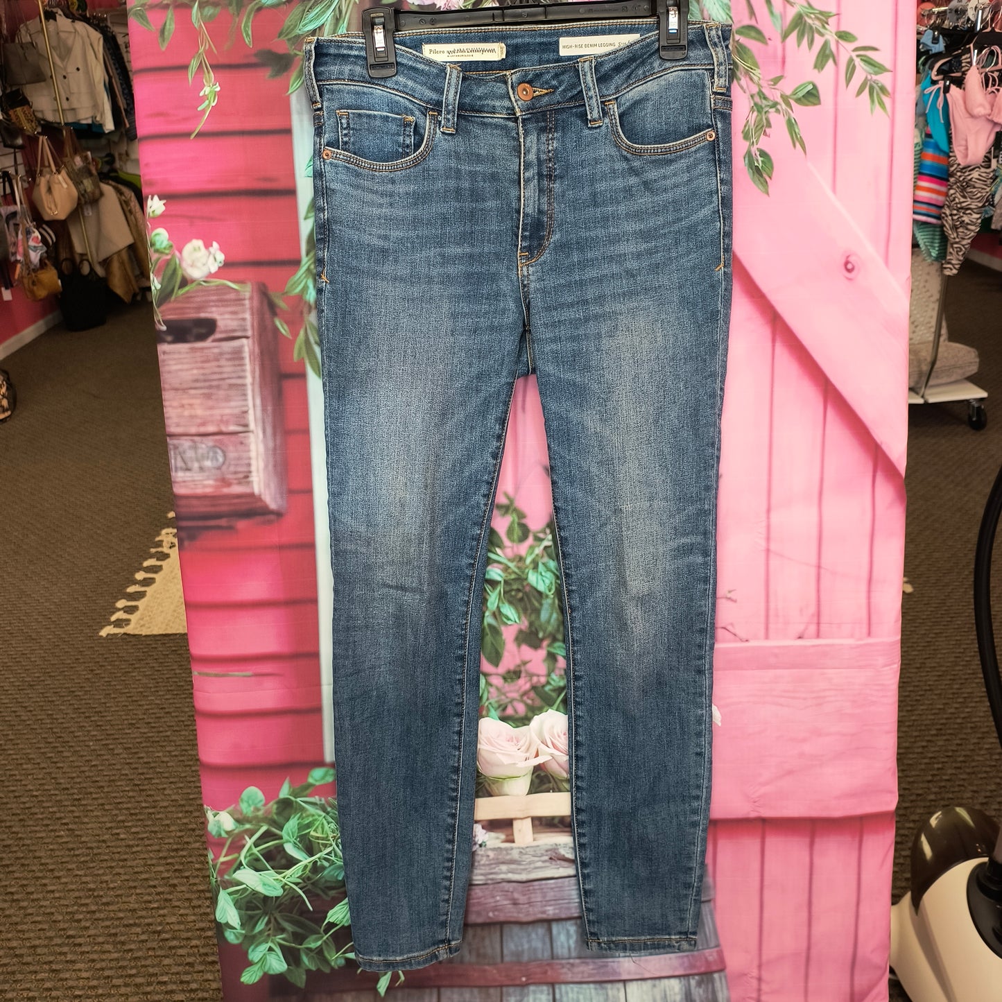 Pilcro High Rise Denim Leggings 28 7/24/26