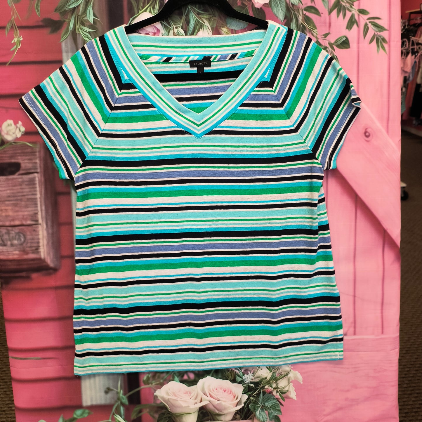 Talbots v-neck shirt M 7/30/26
