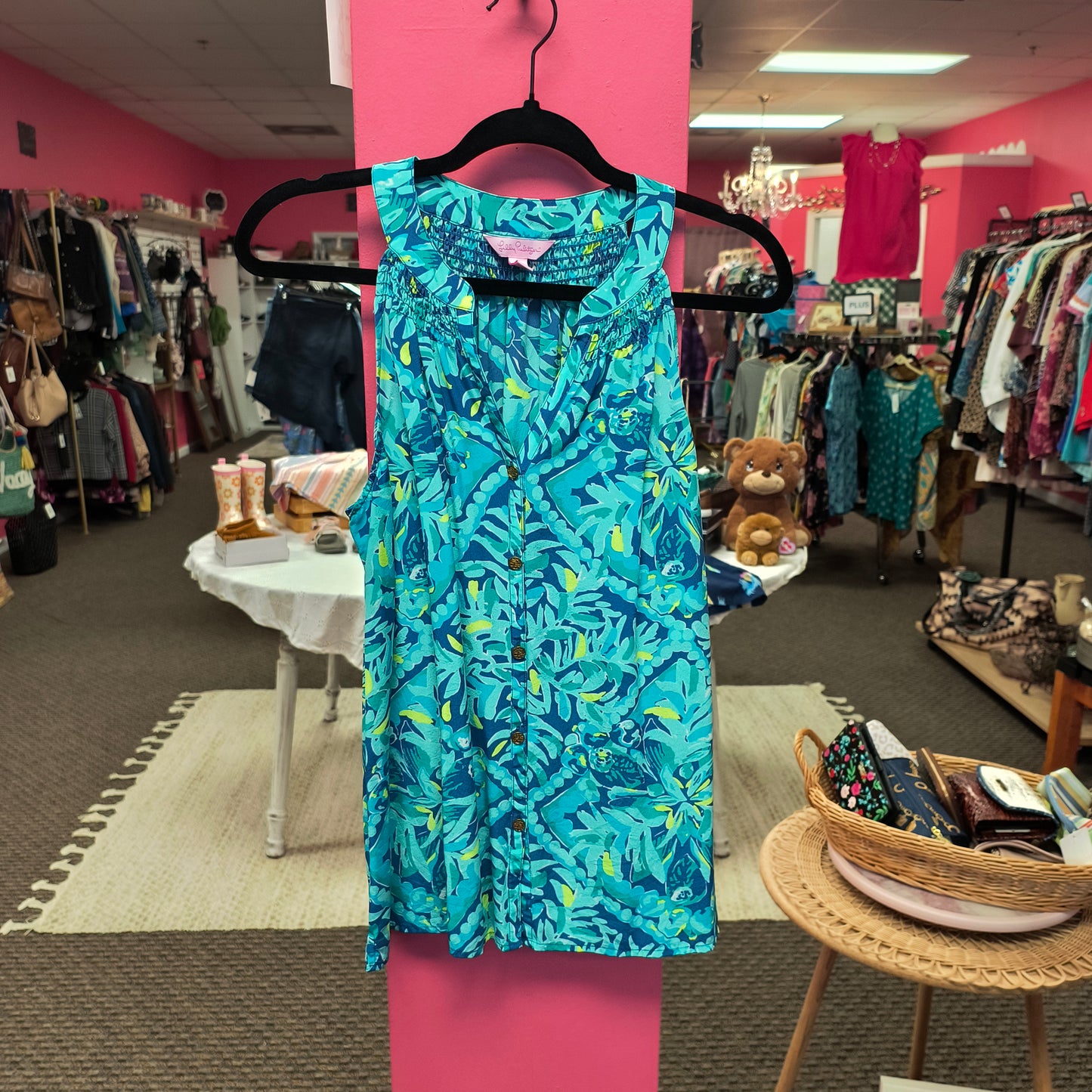 Lilly Pulitzer Silk Top M 6/19/26