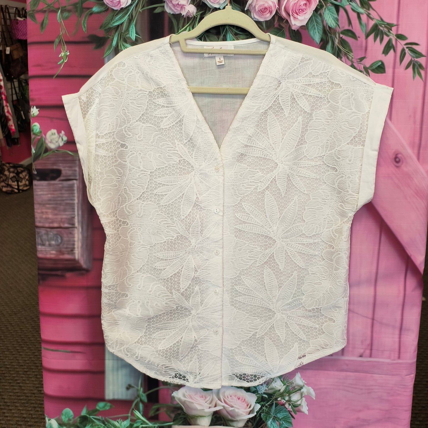Anneliese white top S 7/23/26