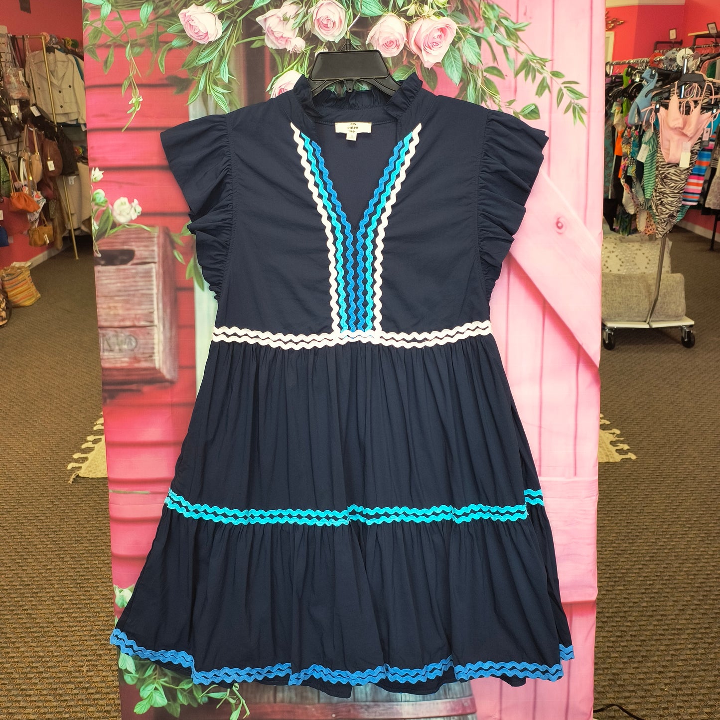 Entro blue dress M 7/17/26
