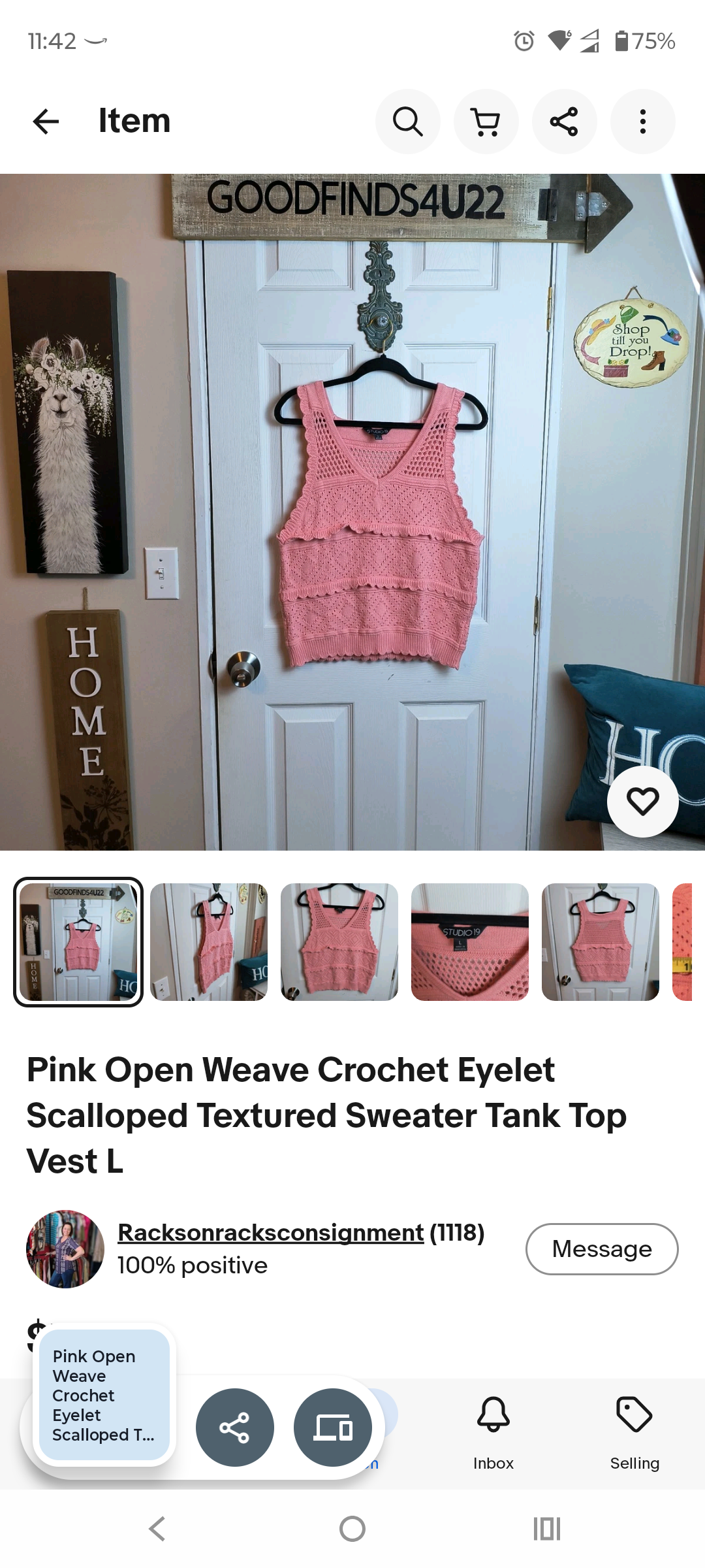 Tank Top Vest L 6/17/26