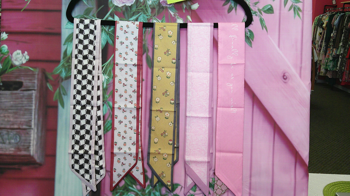 (P) Set of 5 retro floral bando scarf 10/15/26