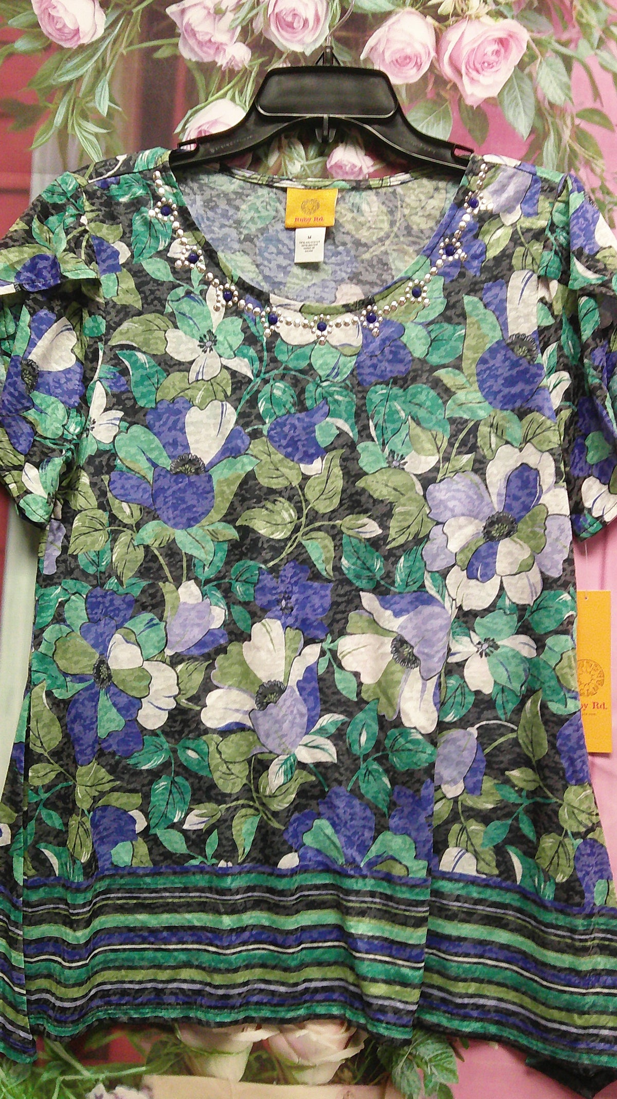 (D) Ruby Rd. Floral M shirt 10/8/26