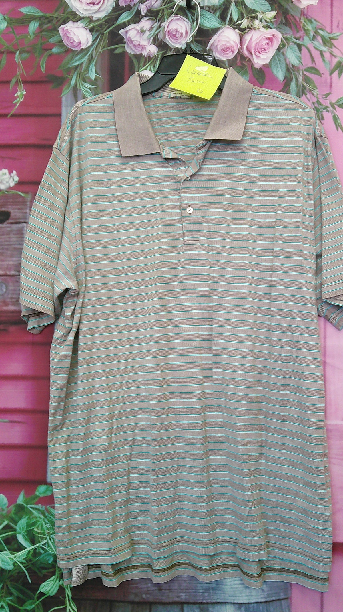 (D) Peter Miller striped 2XL polo shirt 10/22/26