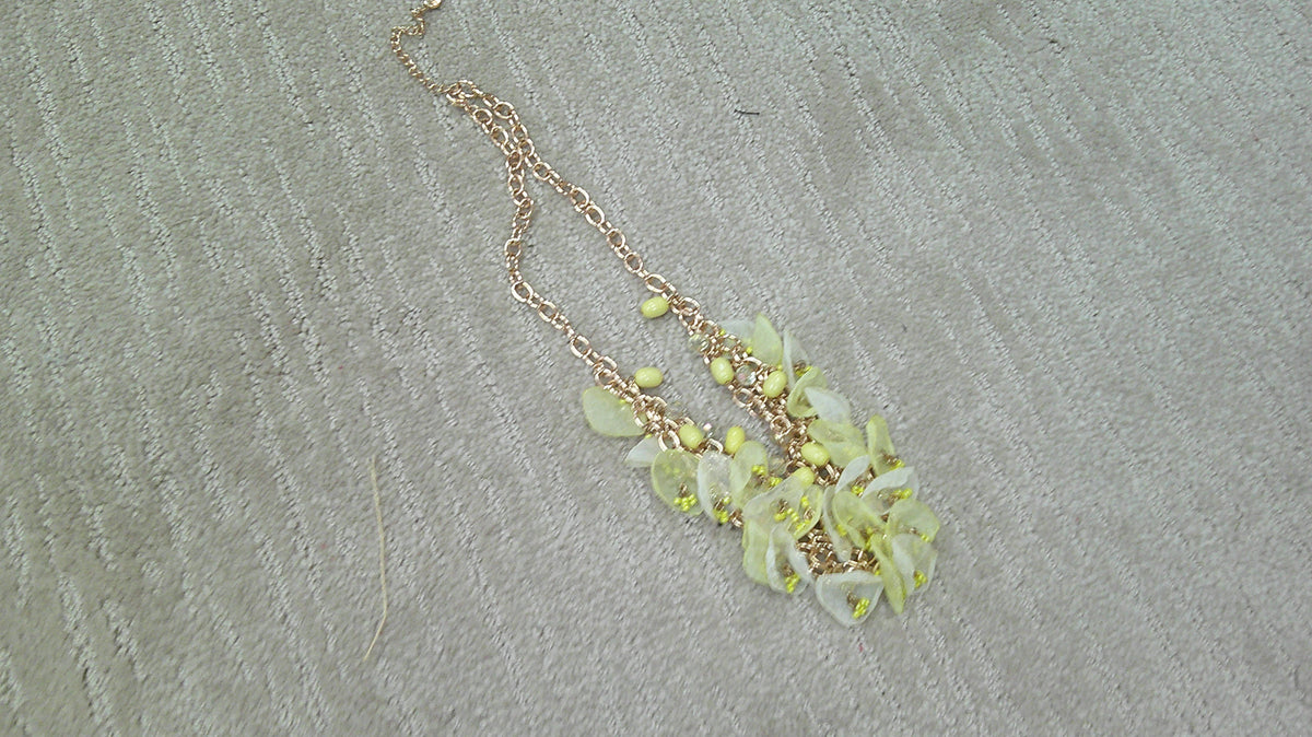 (P) Yellow Statement Bib Necklace 10/23/26