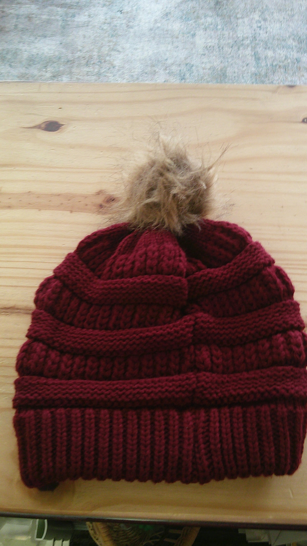 (D) Burgundy Beanie 10/08/26