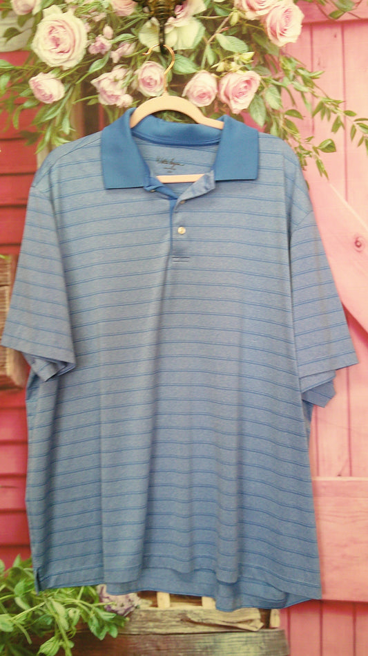 Walter Hagan Blue Mens Shirt XXL  9/4/26