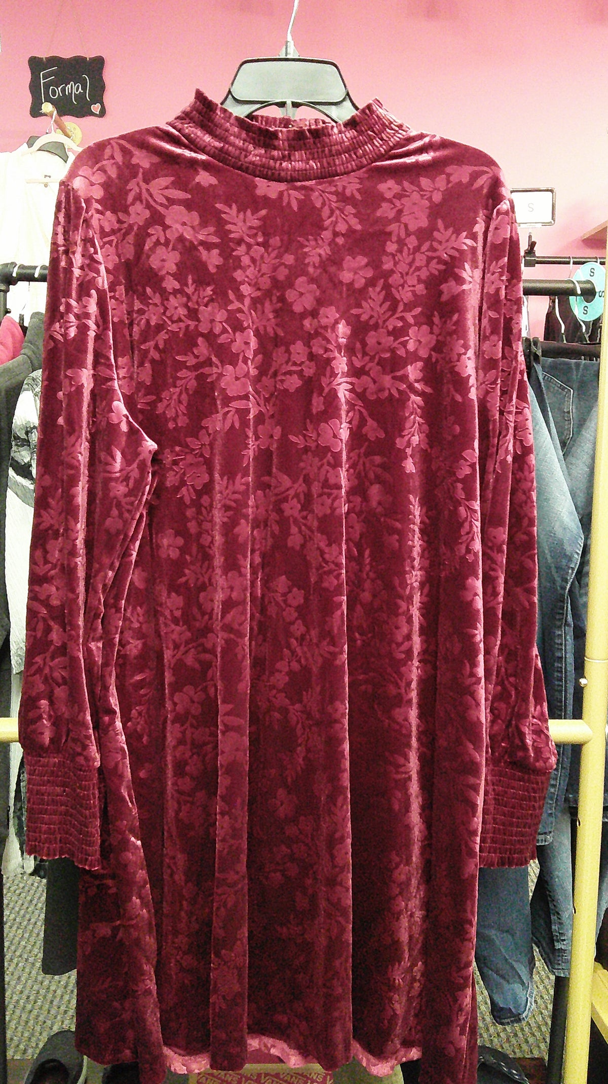 (D) Matilda Jane Red Velvet 2X Dress 10/8/26