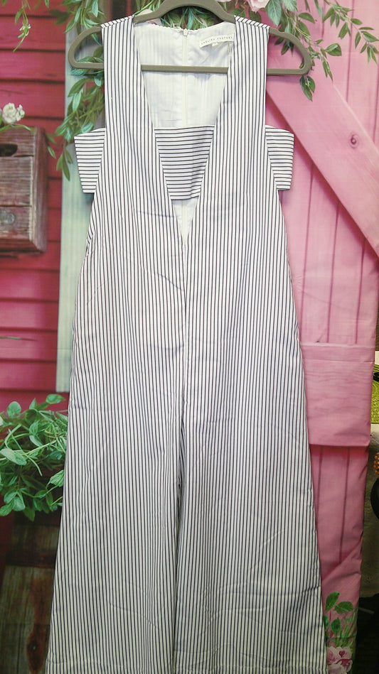 (D) English Factory Pinstriped S Jumpsuit 9/10/26