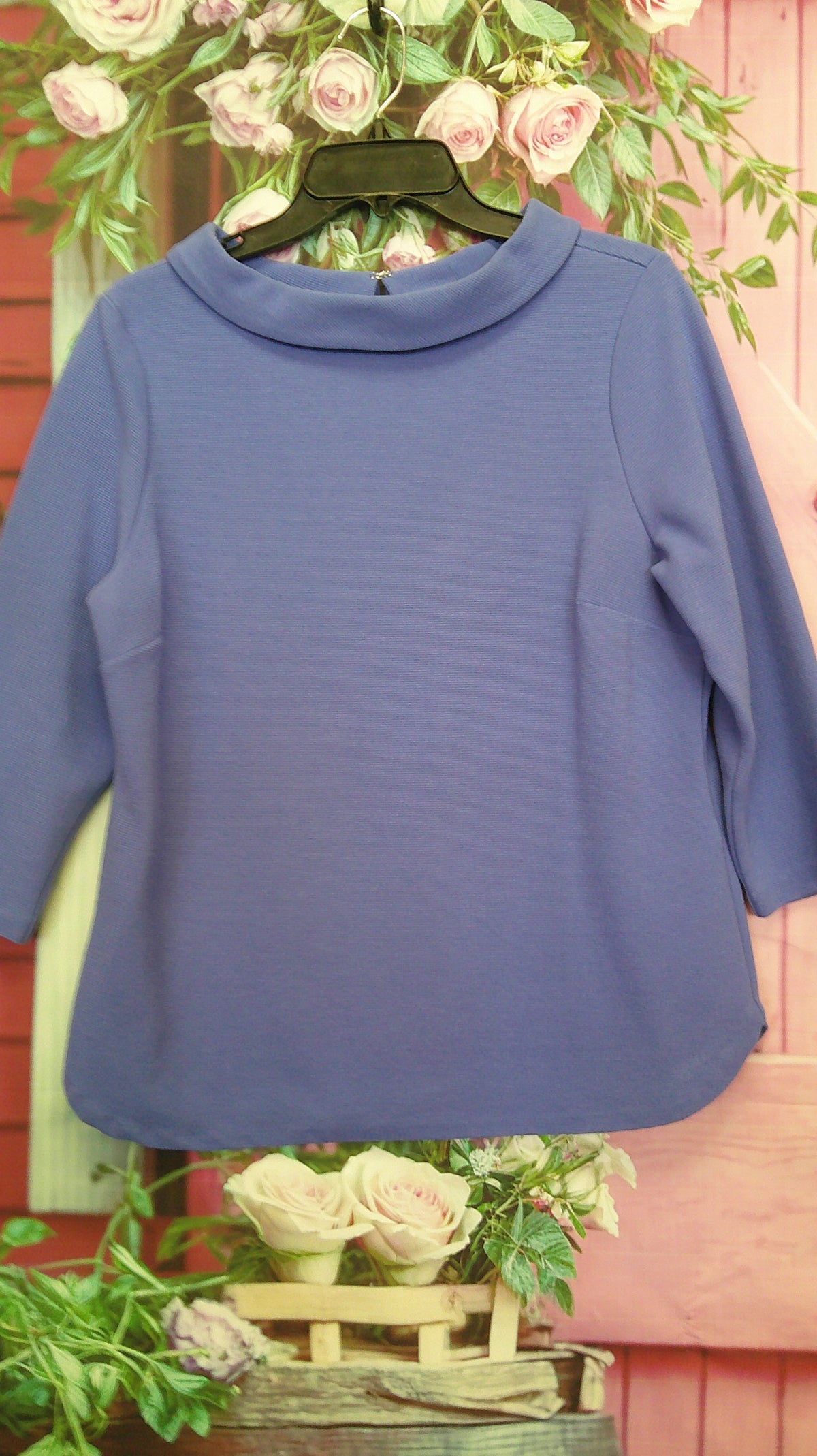 (D) Talbots PM blue sweater 10/15/26