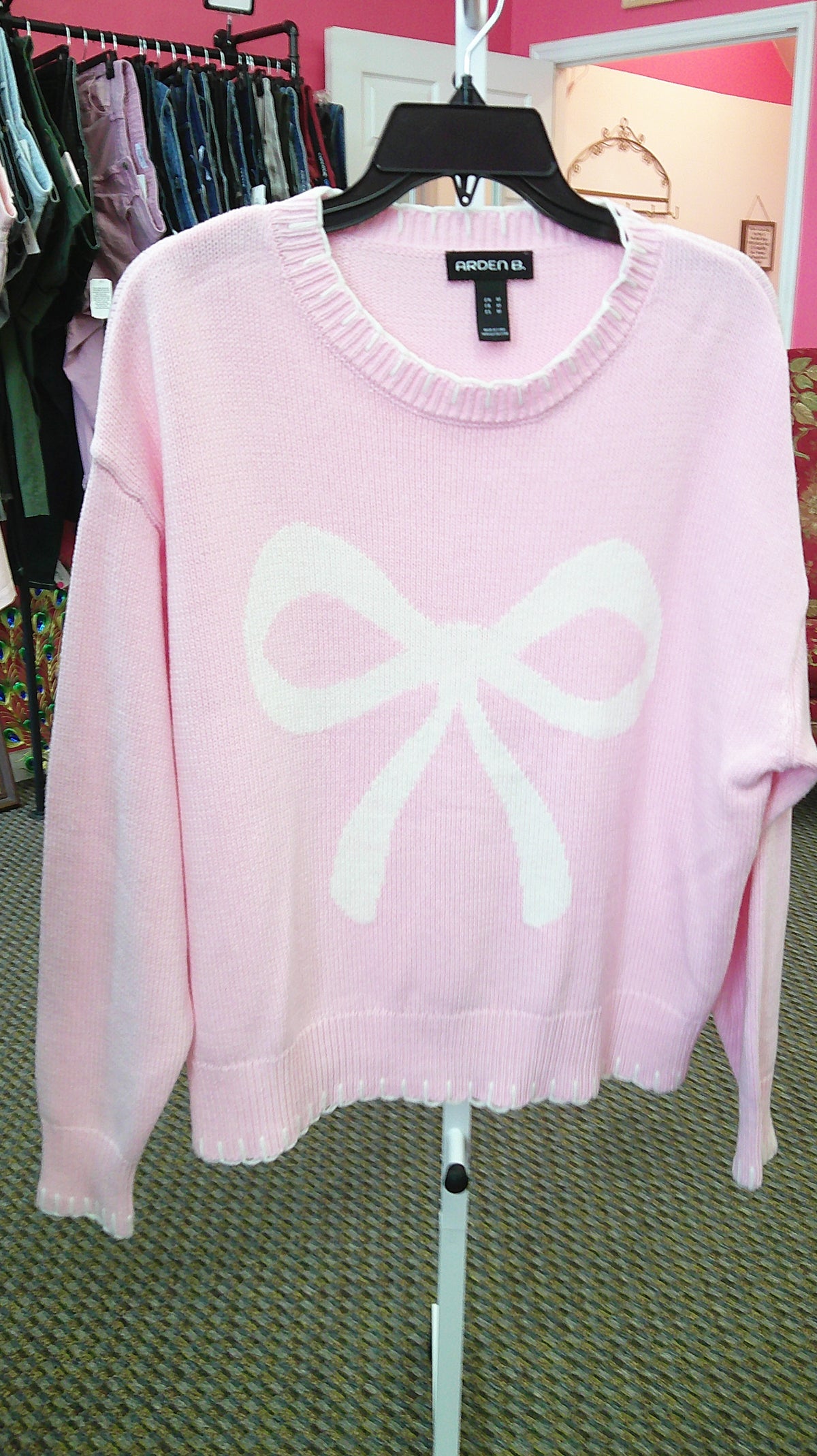 (P) Arden B pink bow M shirt 10/22/26