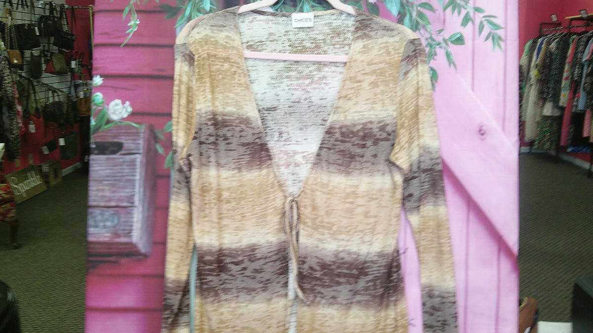 (D) Chicos Tan Overlay M 9/18/26