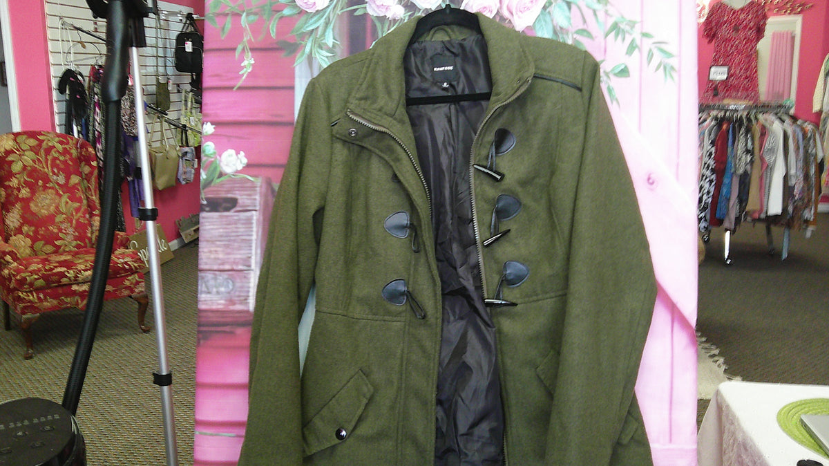 (D) Rampage Green Womans Coat S  10/14/26