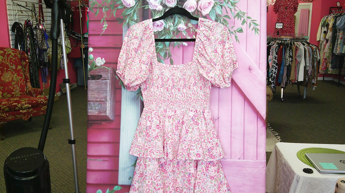 (D) Ntro Pink Floral Dress S  10/14/26