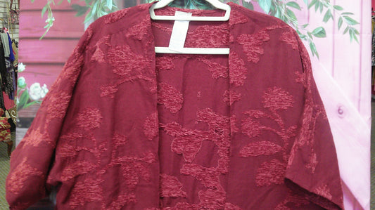 (D) Chico Maroon Overlay S/M P/M 10/2/26