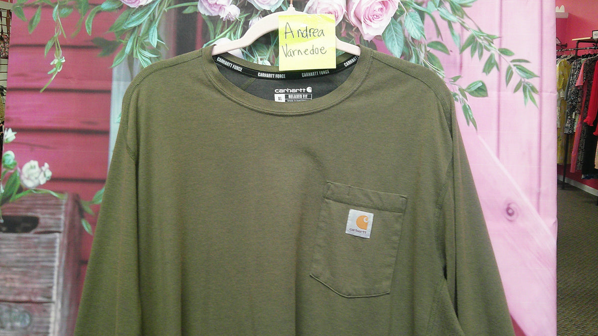 (P) Carhartt Olive Mens Shirt XL 10/2/26