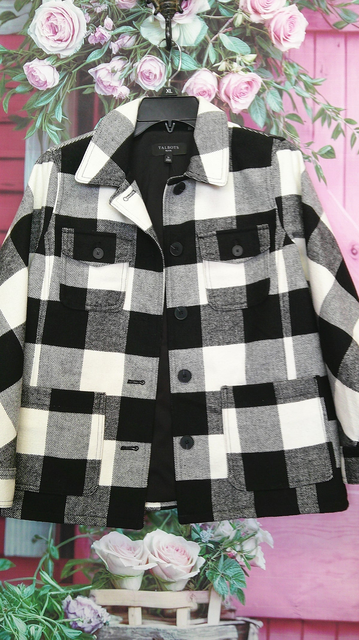 (D) NWT Talbots b plaid PS jacket 10/15/26