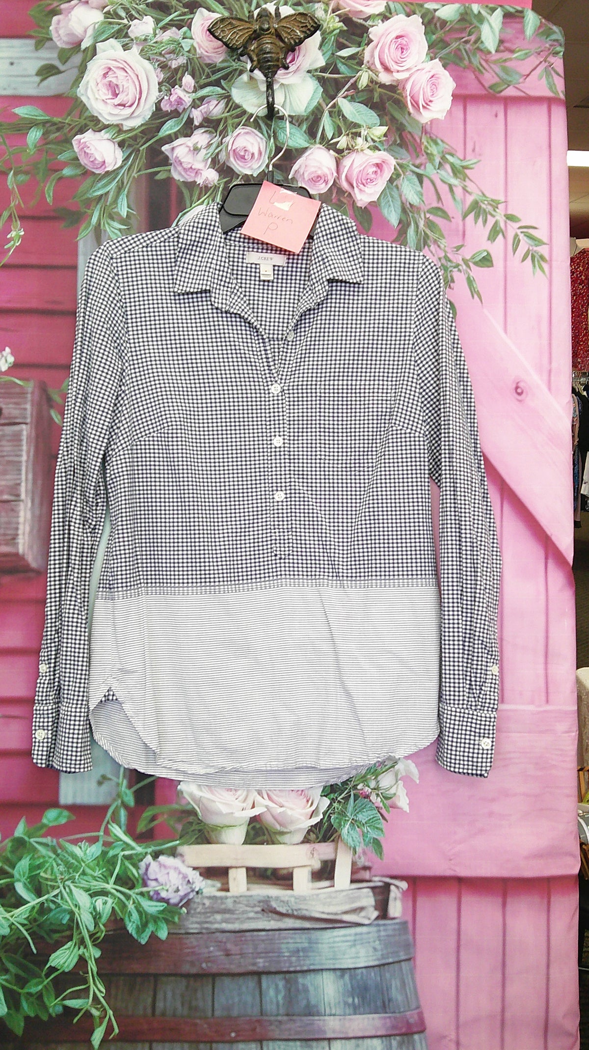 (P) J. Crew striped block 8/S shirt 10/29/26