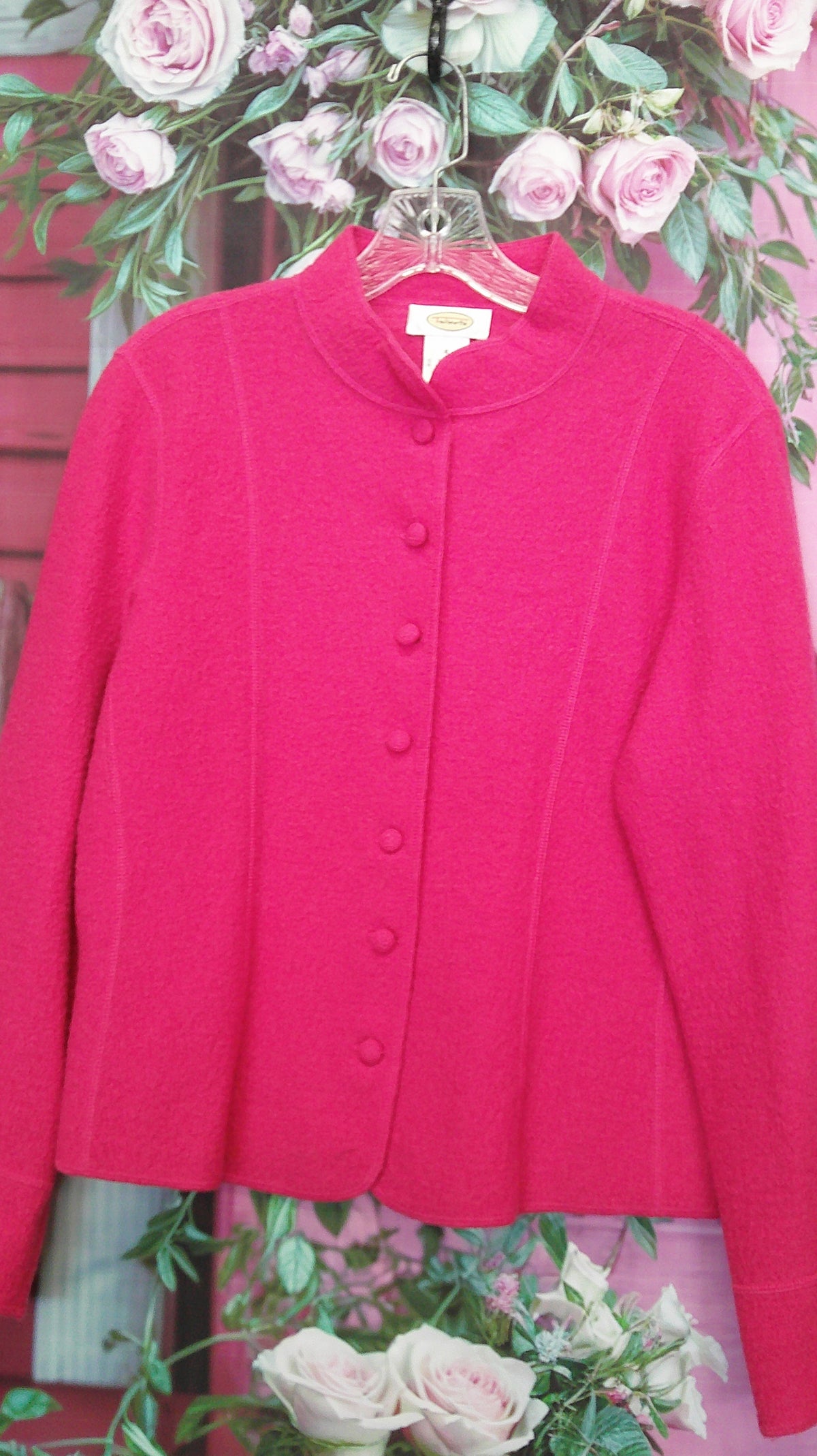 (D) Talbots p wool S cardigan jacket 10/15/26