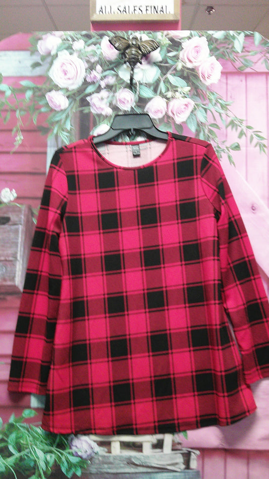 (D) Emery Rose Plaid TOP L 9/11/26