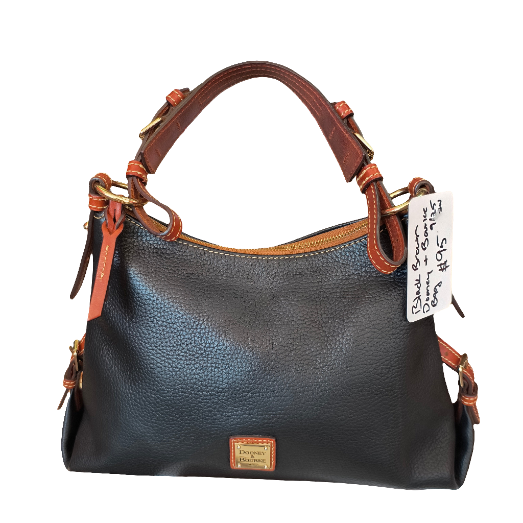Black brown Dooney & Bourke bag