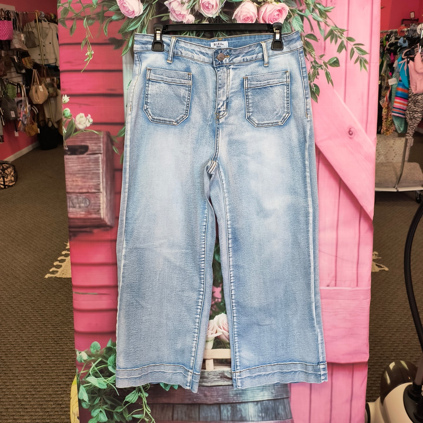 Bleu cropped jeans 12P 7/23/26
