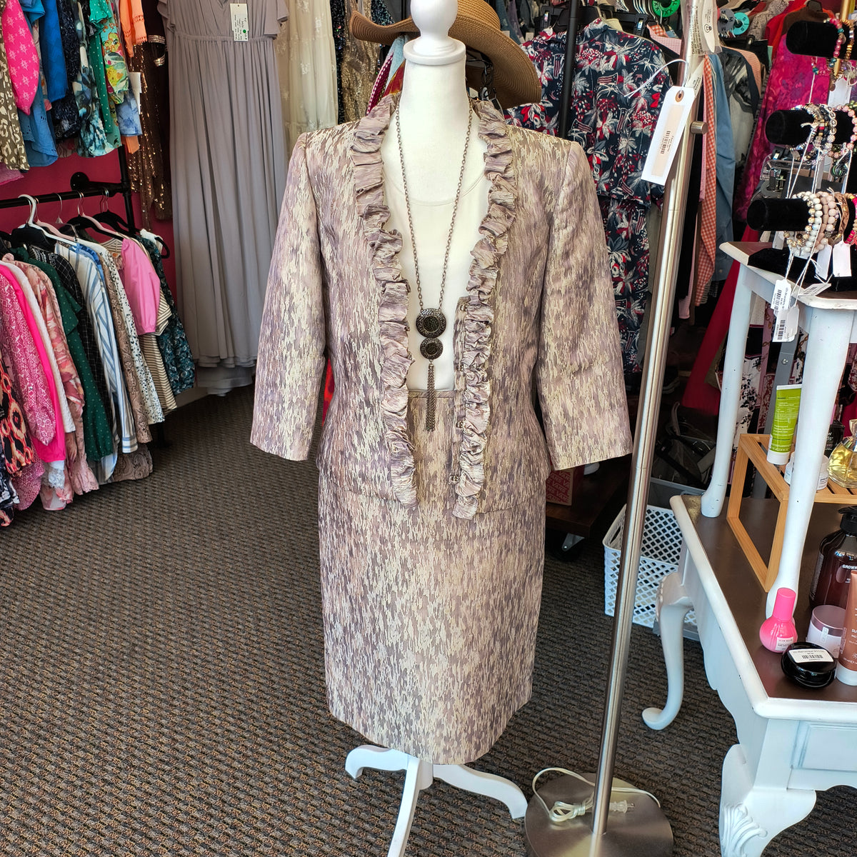 Tahari Arthur S Levine Skirt Suit 8 9/18/26